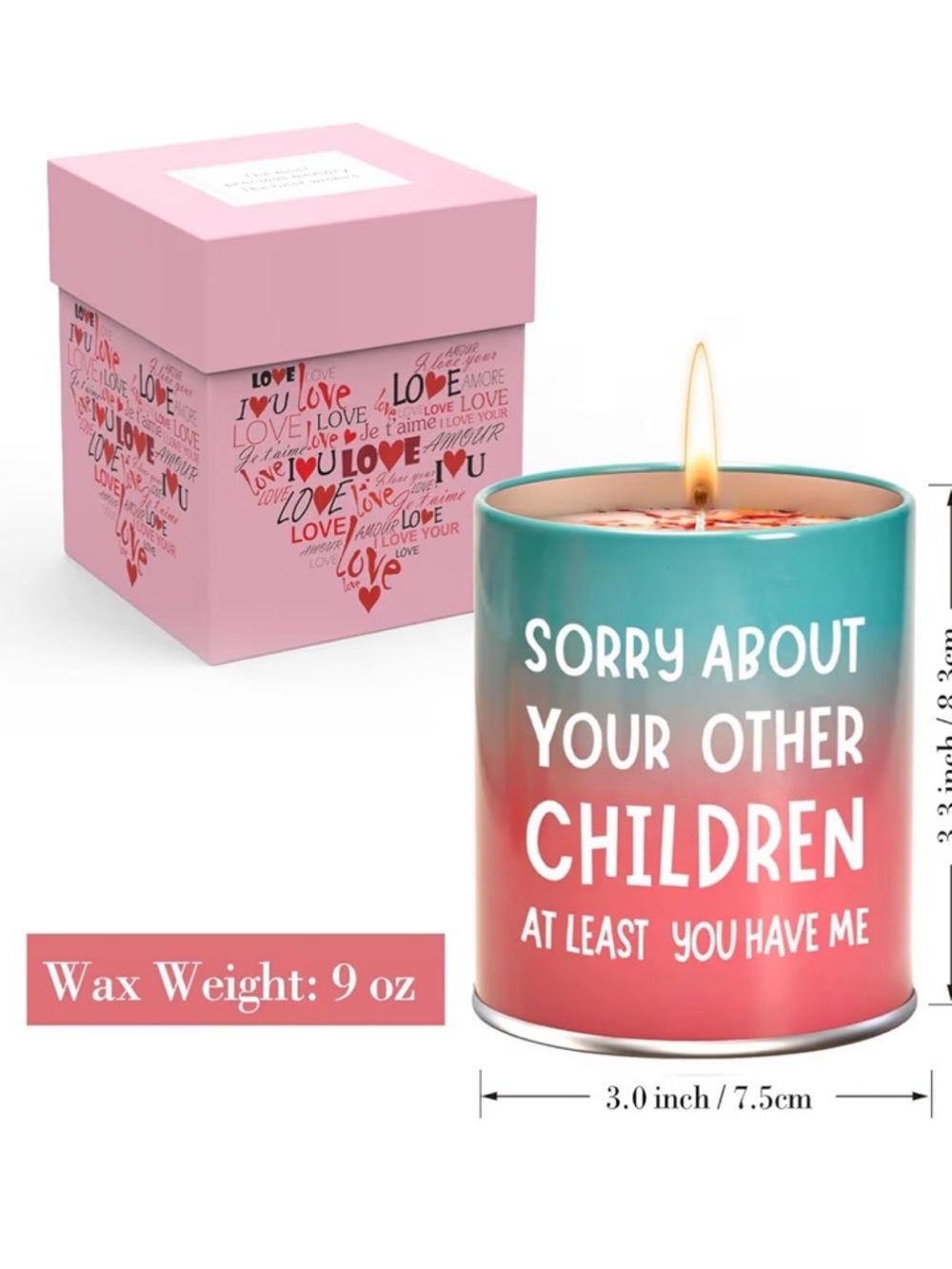 Mother’s Day Natural Gardenia and Essential Oils Soy Candle - Humorous Gift 9oz - Picture 4 of 6